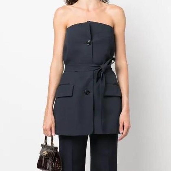Our Legacy Womens Strapless Bustier Suit Top corset blazer S - Picture 1 of 14